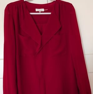 Calvin Klein Red Blouse